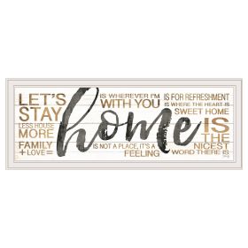 "Home" by Marla Rae, Ready to Hang Framed print, White Frame